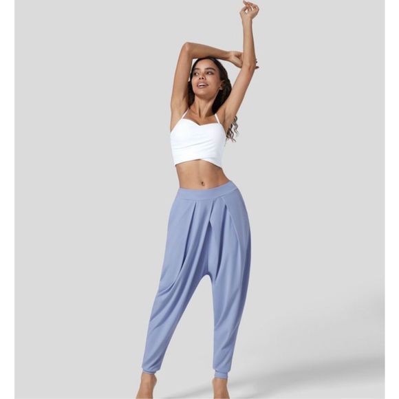 Halara Mid Rise Harem Joggers Blue Heron Size S - Picture 5 of 9